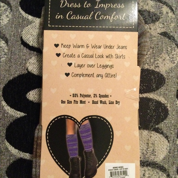 🔥🔥🤩 Single Pair Bell Blue Boot Socks 🤩🔥🔥 - Picture 4 of 4